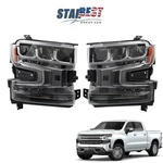Pair Led Headlight Headlamps Left+right For Chevrolet Silverado 1500 2019-2020. Fixed Price $197.72.
