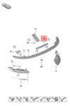 Genuine Porsche 911 Carrera Additional Brake Light 992945211C. Fixed Price $236.55.