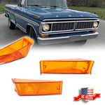 Pair Amber Front Turn Signal Light Lamp Lenses 1970-1972 Ford F100 F250 F350. Fixed Price $39.99.