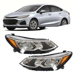 For Chevrolet Cruze Sedan 2016-2019 Pair Headlights Set Chrome Left+right Side. Fixed Price $123.54.