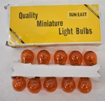 Lot Of 10 Sun East Amber Standard Tail Light Bulbs Replacements For Car. Fixed Price $10.99.