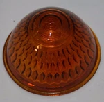 Vintage Vtg Amber Doray Lamp Glass 1/2" Diam Automotive Light Cover Car. Fixed Price $22.00.