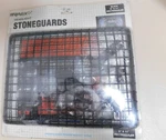 Rally 8"X11" Headlight Stoneguards 4498 Black Rectangular Grill Metal Nos Vtg. Fixed Price $39.95.