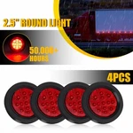 4PC 2.5 Inch Round Dot Red Led Trailer Side Lights Marker With Grommet For Truck. Fixed Price $28.99.