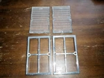 1975 Pontiac Grand Lemans Parking Lamp Lenses With Chrome Grille Bezel Pair Wear. Fixed Price $189.00.