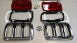 New! 1965-1966 Ford Mustang Tail Light Bezels, Lens, Gasket, Screw Kit Complete. Fixed Price $59.95.