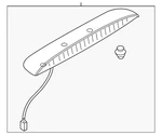 Genuine Mazda Center High Mount Stop Light NG20-51-580E-PZ. Fixed Price $525.31.