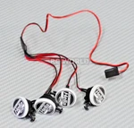 Rc Scale Led Pods Roof Lights Hella Round (4 Pcs). Fixed Price $12.34.