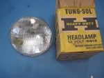 New Old Stock Headlight Bulb 12 Volt Tung-sol 6013 For System Heavy Duty. Fixed Price $20.00.