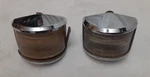 ** (2) Vtg 1949 1950 Dodge Desoto Reverse Lamps Back Up Light Assemblies Rat Rod. Fixed Price $49.00.