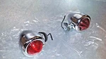 New Chrome Bullet Motorcycle Marker Light Blinker Signal Red Lens 12V Custom. Fixed Price $17.40.