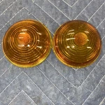 2 Nos Vintage Ls 304 Amber Trailer Glass Lense - 7/8 " X 1 Car Truck. Fixed Price $19.95.