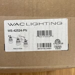 Pottery Barn Bathroom Light Wac WS-42524-PN. Fixed Price $117.00.