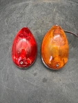 Vintage Signal Stat No. 9 Tear Drop Side Marker Turn Clearance Light Red Yellow. Fixed Price $75.55.