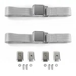 Ford Falcon 1966 - 1970 Airplane 2PT Gray/grey Lap Bucket Seat Belt Kit W/ Brack. Fixed Price $99.50.