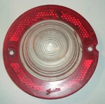 Vintage 1960 Chevy Corvair Reverse Lens (red/clear) 3.5" Guidex BIHX-60. Fixed Price $7.99.