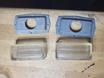 Nos 1966 Ford Galaxie Tail Light Center Reverse Lenses-sae Fd Glass. Fixed Price $95.00.