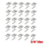 3/16" 50PC Stainless Steel Brake Line Clamp + Screw Street Rod Custom Dune Buggy. Fixed Price $23.32.