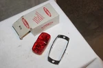 Nos Signal-stat #9179 Shock Mount Chrome Lamp Bezel W/ Red Light Unit. Fixed Price $21.95.