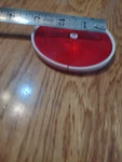 3" Stimsonite Sae 60 No. 75 Red Reflector Len In Plastic Bezel. Fixed Price $7.99.