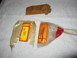 Nos Mopar Pair 1977-79 Chrysler Lebarron Front Side Marker Lenses. Fixed Price $65.00.