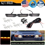 3PC Smoked Amber Led Center Grille Running Light Kit For 07-14 Toyota Fj Cruiser. Fixed Price $26.99.