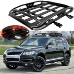 For Volkswagen Touareg Roof Rack Cargo Basket Luggage Carrier Crossbar W/ Lights. Fixed Price $229.18.