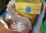 2 Nos Hudson 1937-38 39 40T Cpe Dome Glass Milk Lens Rear License Plate Lamp. Fixed Price $69.00.
