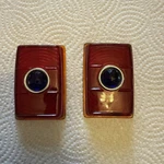 1949 Plymouth Lynx Eye Blue Dot Taillights Lens B-474. Fixed Price $33.00.