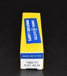 General Electric Miniature Lamps 1962 Ty 8.5V 62W. Fixed Price $28.75.
