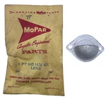 New Old Stock License Light Lens For 1955-75 Dodge Truck Models Mopar #1936924. Fixed Price $45.00.