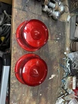 Nos Globrite 1959 Ford Fairlane Tail Lamp Lenses Lights. Fixed Price $30.00.