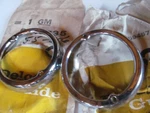 1955 1956 Pontiac Reverse Lamp Bezels Nos Gm. Fixed Price $195.56.