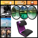 67MM Lens Kit - Uv Protector, Cpl Polarizing & Nd Filters + Carry Case Fo. Fixed Price $53.99.