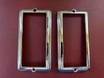 Pair 1949 Plymouth Park Lamp Light Bezels Left Right Mopar. Fixed Price $85.00.