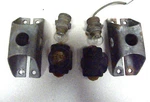 2 Vintage Do Ray #1106 Triple Jewel Marker Lights W/bracket Amber & Red. Fixed Price $99.99.