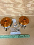 Qty Advanced Directional Turn Signal Lights 752-2101, 4" Metal Housing 12V. Fixed Price $16.00.