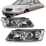 For 06-08 Hyundai Sonata Left & Right Black Pairs Headlights Assembly Headlamps. Fixed Price $81.36.