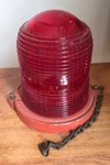 Kopp Glass AP-3522-2-R Vintage Aviation Red Globe With Bracket Chain. Fixed Price $39.90.