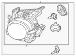 Genuine Nissan Headlight Assembly 26010-3YM2A. Fixed Price $288.26.