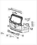 Genuine Mopar Center High Mounted Stop Lamp 68228795AB. Fixed Price $85.59.