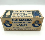 Vintage Mazda Christmas Tree Lamps Advertising Box General Electric Bulbs. Fixed Price $42.00.
