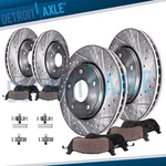Front Rear Drilled Brake Rotors And Pads Kit For Dodge Challenger Charger. Fixed Price $289.62.