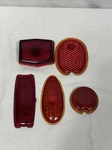 Red Glass Tail Light Lens For Various Makes And Models. Cars Motorcycles. Fixed Price $24.99.