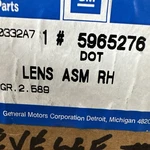 Gm 5965276 Rh Park Lamp Lens 1972 Camino & Chevelle Station Wagon Nos. Fixed Price $50.00.