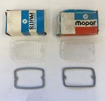 Nos Mopar 1971 Plymouth Satellite 4 Door Front Park Light Lenses & Gaskets Pair. Fixed Price $79.99.