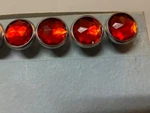 Hot Rod Red Reflectors Lot Of 4 Schwinn Harley J.c Higgins License Plate Bolts. Fixed Price $40.00.