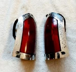 1950 1951 1952 Dodge Tail Lights Assembly Housing Pair Genuine Rh-lh Dodal #1. Fixed Price $1300.00.