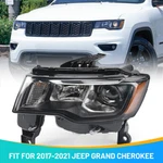 For 2017-2021 Jeep Grand Cherokee Halogen Headlight Driver Left Black W/ Bulb. Fixed Price $86.50.