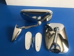 Chrome White Fender Rim Mirrors Door Ford Anglia 105E Estate Van 1959 1968. Fixed Price $64.99.